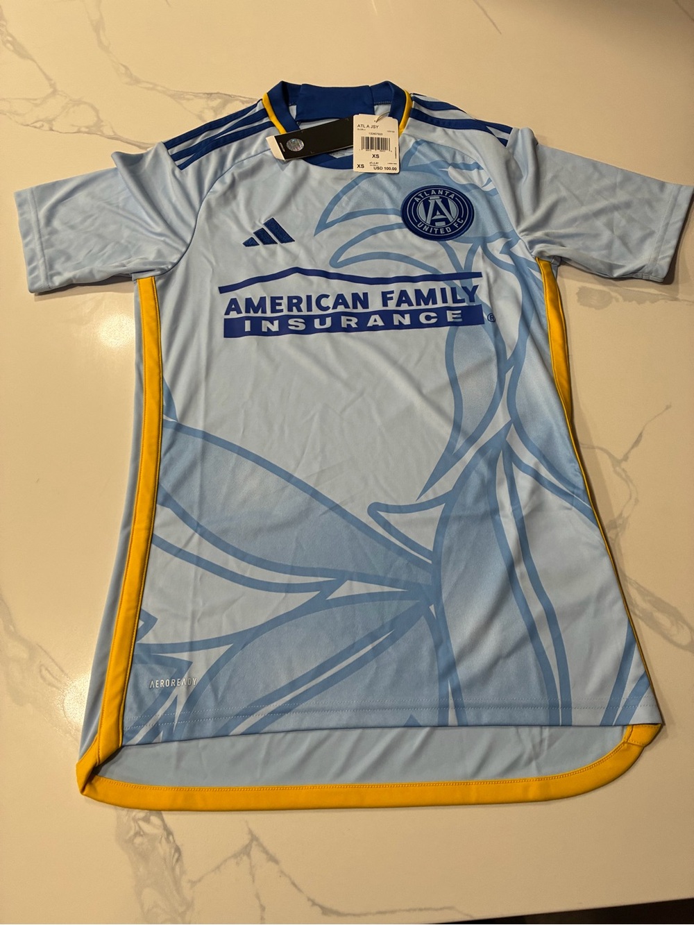 Atlanta United FC MLS Adidas Men’s Jersey (X-Small) Retails For $100